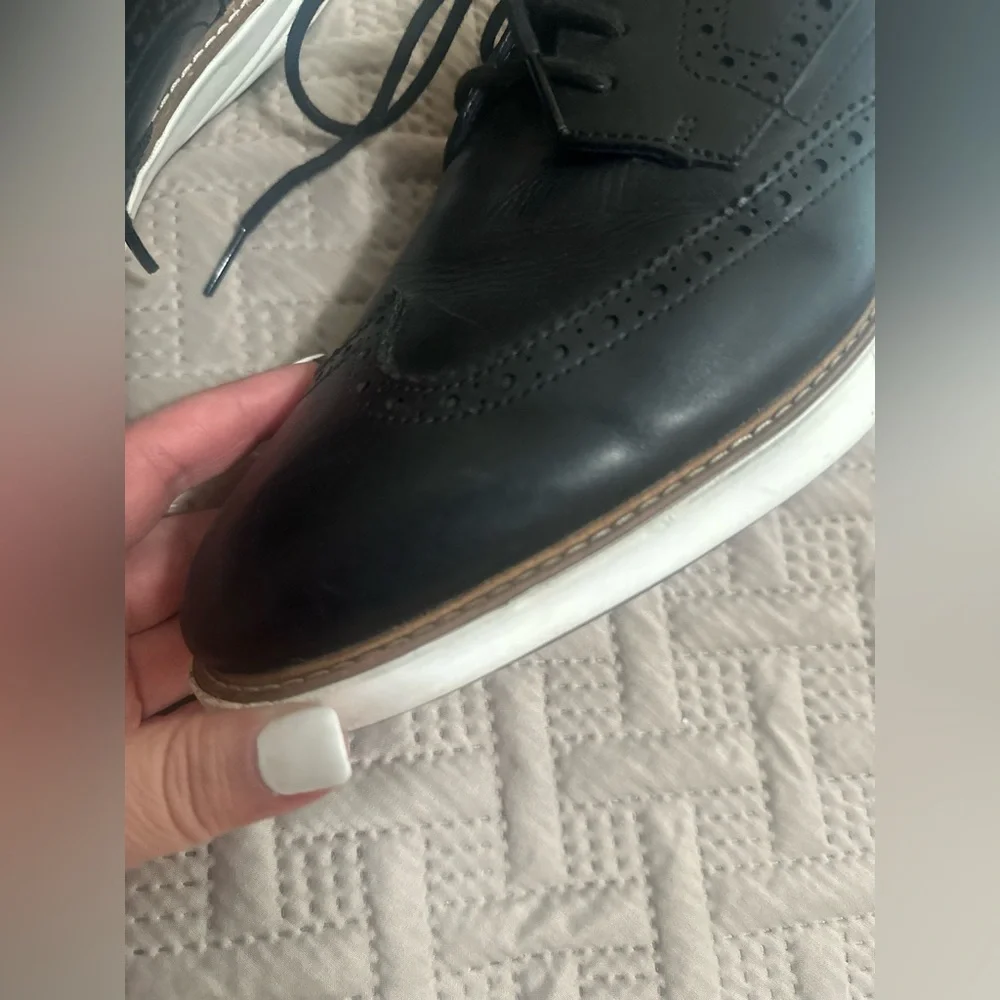 Men’s Cole Haan Black Grand Evolution ShortWing Oxford Shoes Business Casual 13M